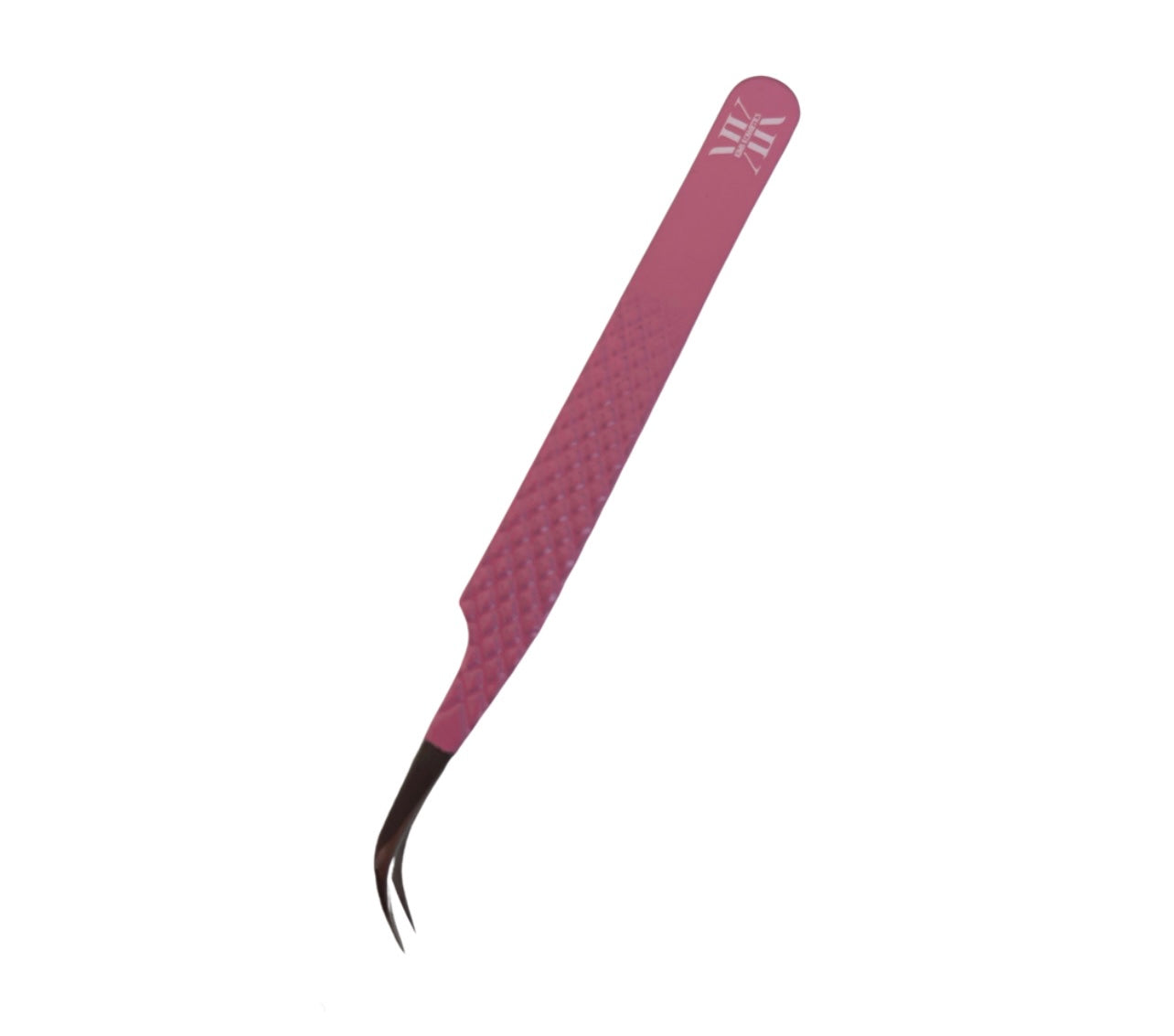 Curved tweezers (dark pink)